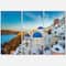 Designart - Beautiful Santorin Houses Greece - Large Cityscape Art Print on Canvas